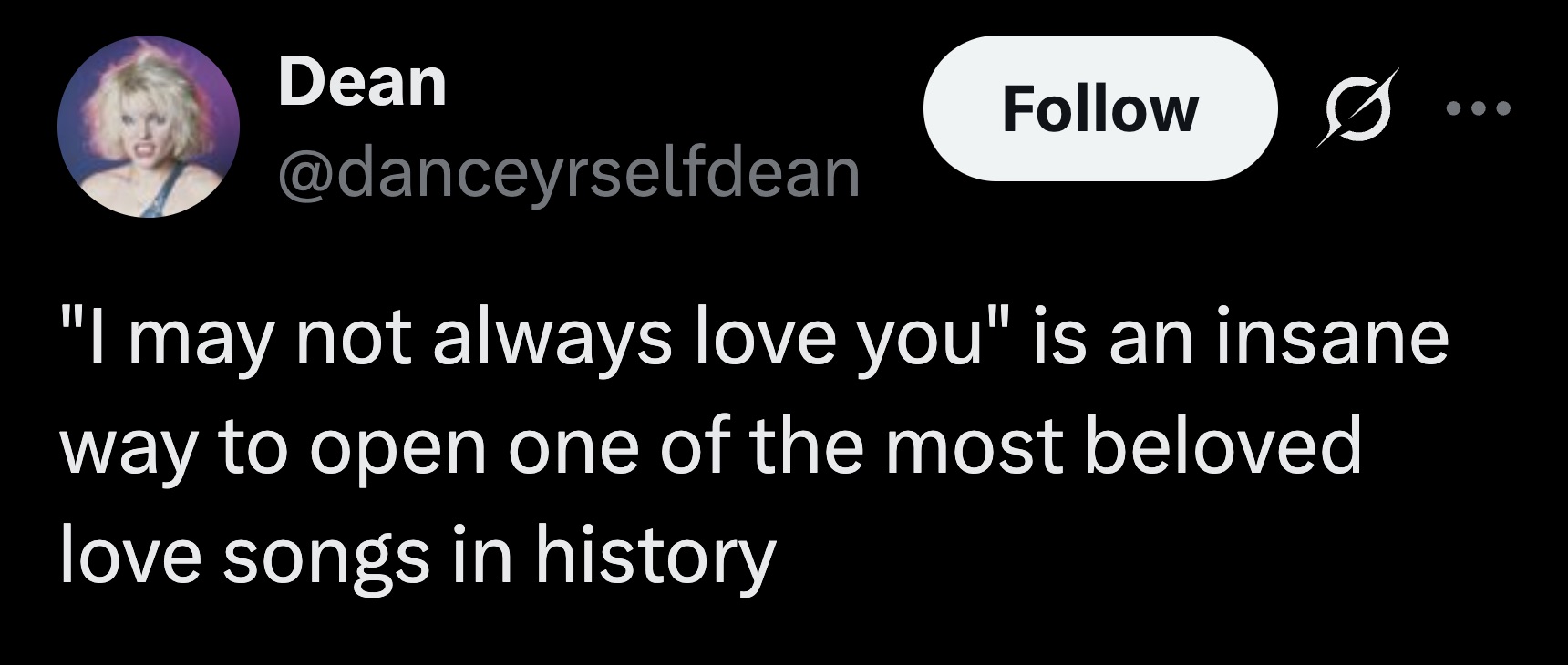 Do you think maybe the guy who wrote it was a little insane.